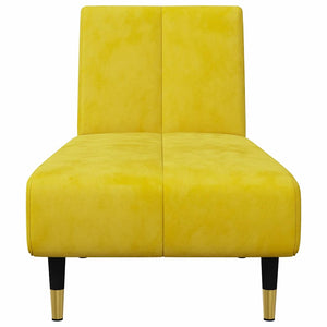 Ensemble de canapés 2 pcs jaune velours