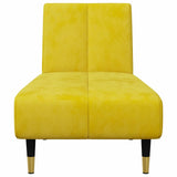 Ensemble de canapés 2 pcs jaune velours