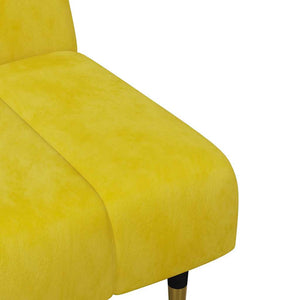 Ensemble de canapés 2 pcs jaune velours
