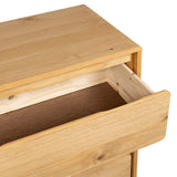 Commode SAUDA chêne 76,5x39x91 cm bois de pin massif