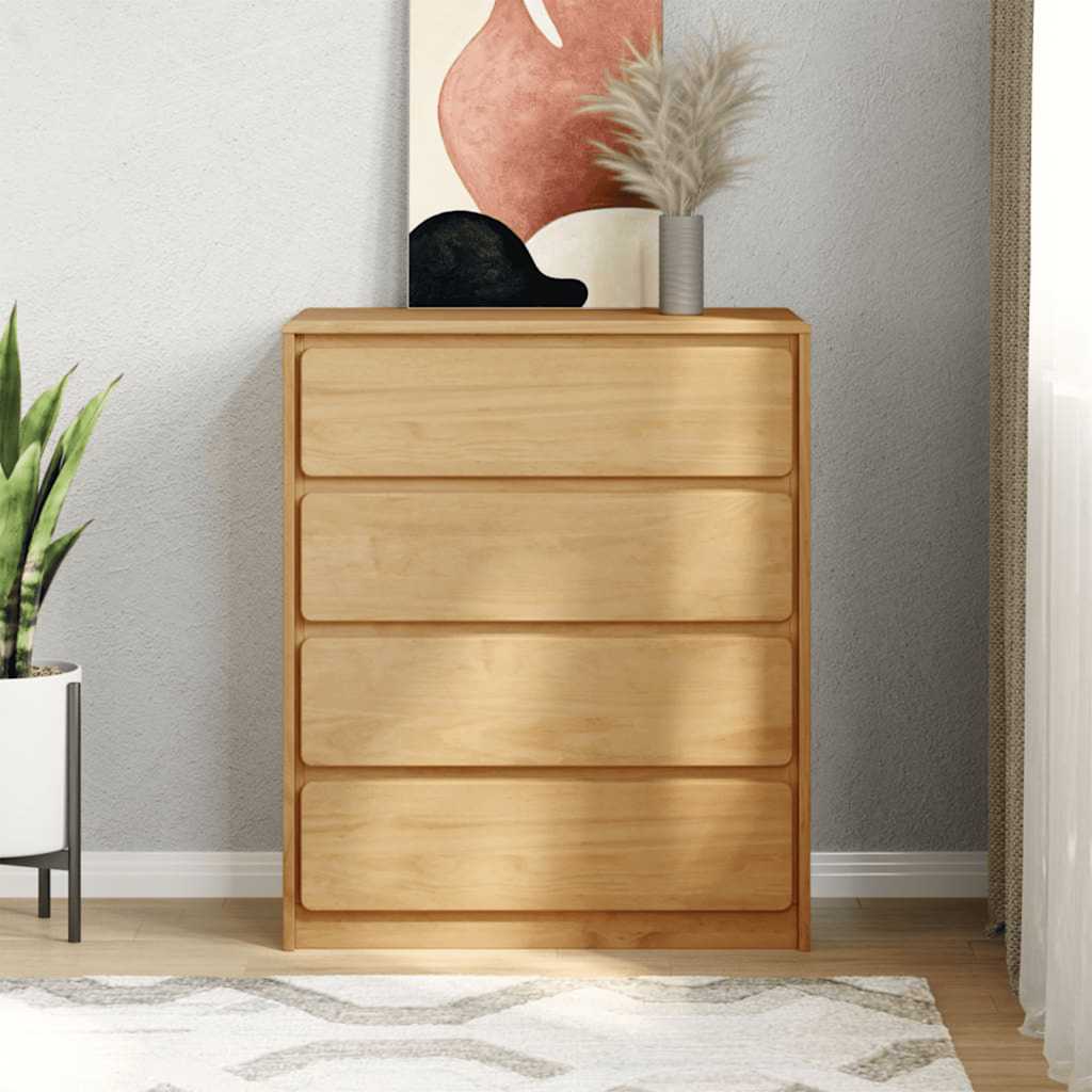Commode SAUDA chêne 76,5x39x91 cm bois de pin massif
