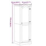 Garde-robe Corona 55x52x170 cm bois de pin massif