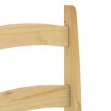 Chaises à manger lot de 2 40x46x99 cm bois massif de pin