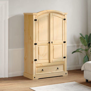 Armoire « Corona » 101 x 52 x 170 cm Bois massif Pin