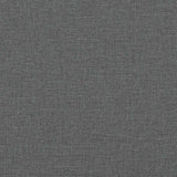 Canapé-lit à 2 places avec repose-pied gris foncé tissu
