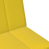 Canapé-lit à 2 places avec repose-pied jaune velours