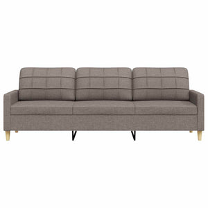 Canapé à 3 places Taupe 210 cm Tissu