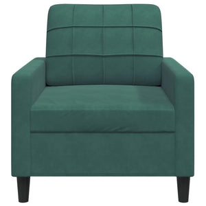 Fauteuil Vert foncé 60 cm Velours