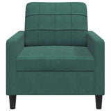 Fauteuil Vert foncé 60 cm Velours