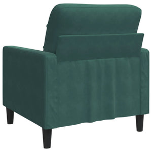 Fauteuil Vert foncé 60 cm Velours