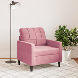 Fauteuil Rose 60 cm Velours