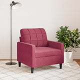 Fauteuil Rouge bordeaux 60 cm Velours