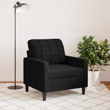 Fauteuil Noir 60 cm Velours