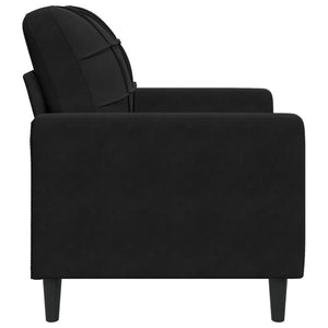 Fauteuil Noir 60 cm Velours