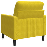 Fauteuil Jaune 60 cm Velours
