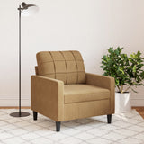 Fauteuil Marron 60 cm Velours