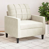 Fauteuil Crème 60 cm Velours