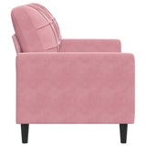 Canapé à 2 places Rose 120 cm Velours