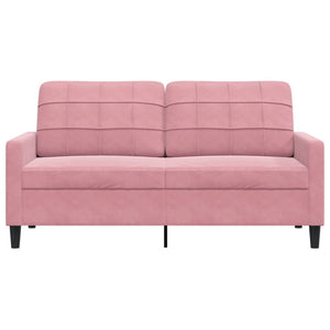 Canapé à 2 places Rose 140 cm Velours