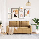 Canapé à 2 places Marron 140 cm Velours