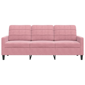 Canapé à 3 places Rose 180 cm Velours