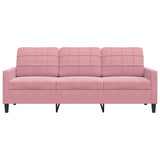 Canapé à 3 places Rose 180 cm Velours