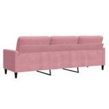 Canapé à 3 places Rose 210 cm Velours