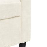Canapé à 3 places Crème 210 cm Velours