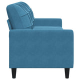 Canapé à 3 places Bleu 210 cm Velours