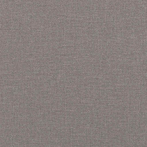 Canapé 3 places avec oreillers décoratifs taupe 210 cm tissu