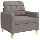 Ensemble de canapés 3 pcs taupe tissu