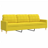 Ensemble de canapés 4 pcs repose-pied et coussins décoratifs