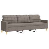 Ensemble de canapés 4 pcs repose-pied et coussins décoratifs