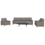 Ensemble de canapés 4 pcs repose-pied et coussins décoratifs