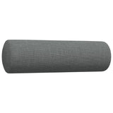 Ensemble de canapés 2 pcs coussins décoratifs gris foncé tissu