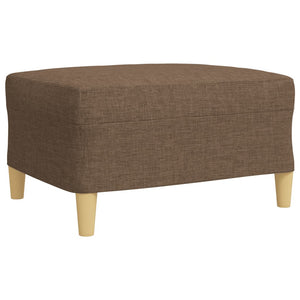Ensemble de canapés 3 pcs repose-pied et coussins décoratifs