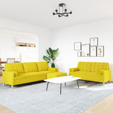Ensemble de canapés 3 pcs repose-pied et coussins décoratifs