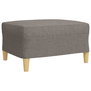 Ensemble de canapés 3 pcs repose-pied et coussins décoratifs