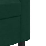 Ensemble de canapés 3 pcs avec coussins Vert foncé Velours