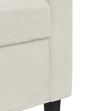 Ensemble de canapés 3 pcs avec coussins Crème Velours