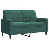 Ensemble de canapés 3 pcs avec coussins et traversins velours