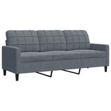 Ensemble de canapés 4 pcs avec coussins et traversins velours