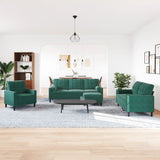 Ensemble de canapés 4 pcs avec coussins et traversins velours