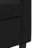 Ensemble de canapés 4pcs et coussins et traversins noir velours
