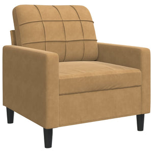 Ensemble de canapés 4 pcs avec coussins et traversins velours