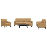 Ensemble de canapés 4 pcs avec coussins et traversins velours