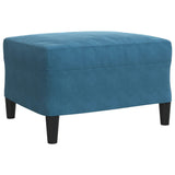 Ensemble de canapés 4pcs et coussins et traversins bleu velours