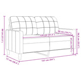 Ensemble de canapés 2 pcs avec coussins Gris foncé Velours