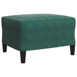Ensemble de canapés 3 pcs avec coussins Vert foncé Velours