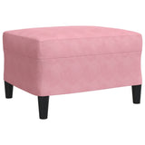 Ensemble de canapés 3 pcs avec coussins Rose Velours